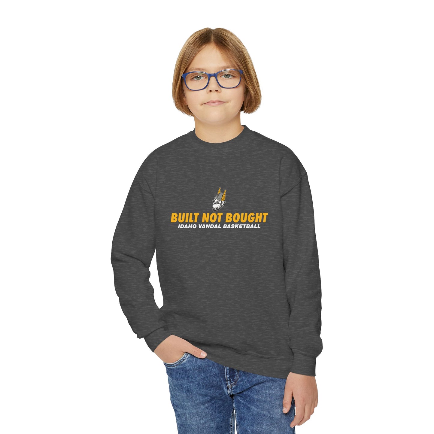 Built Not Bought Youth Crewneck Sweatshirt