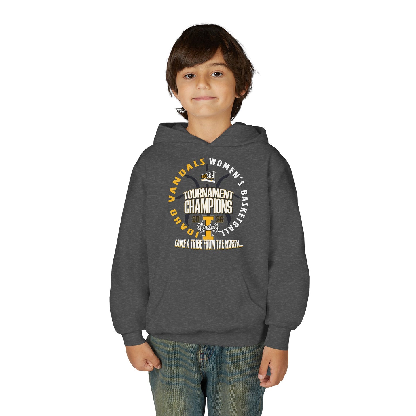 Youth Women's 2026 Big Sky Champions Heavy Blend Hooded Sweatshirt