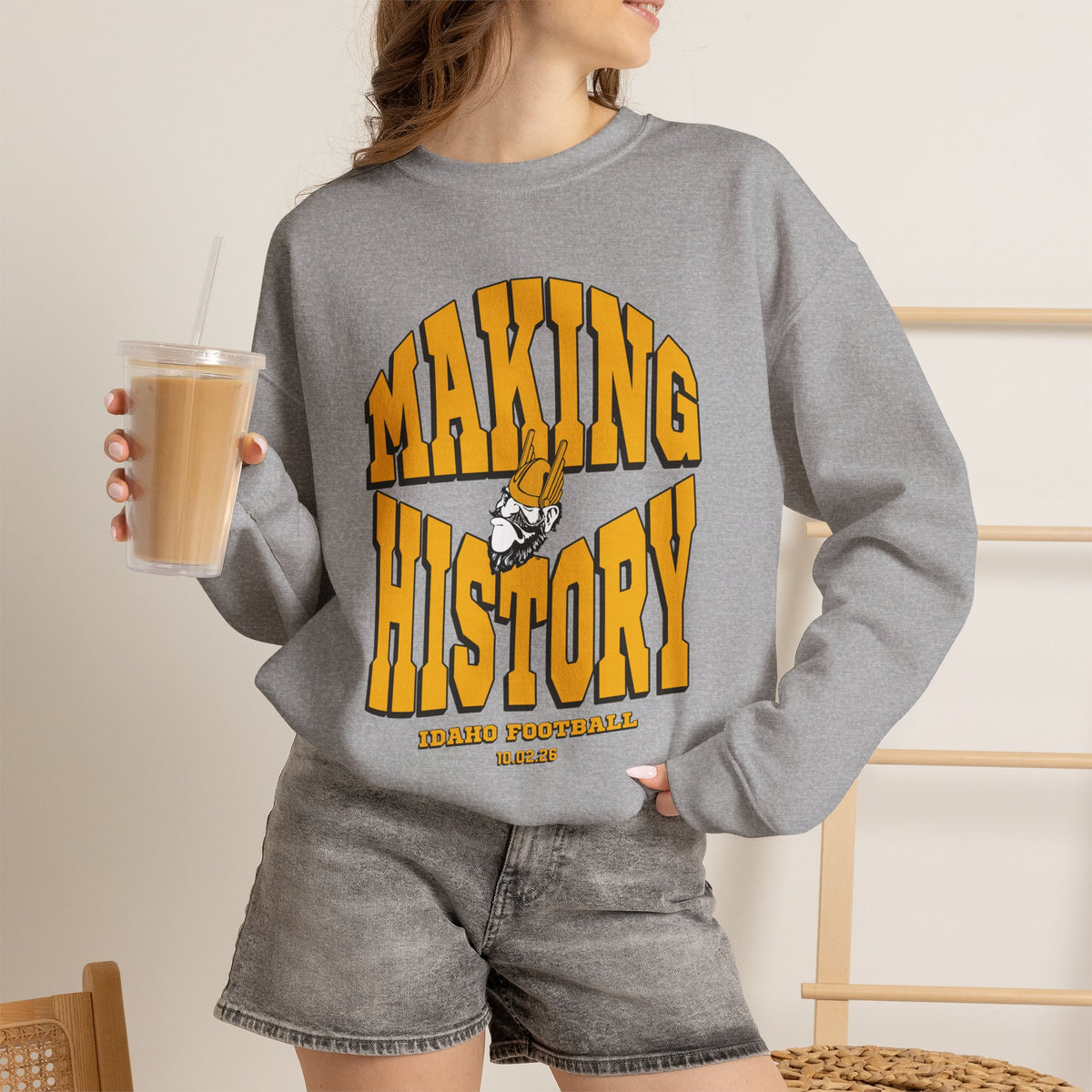 Making History Crewneck Sweatshirt | Idaho Vandals Football