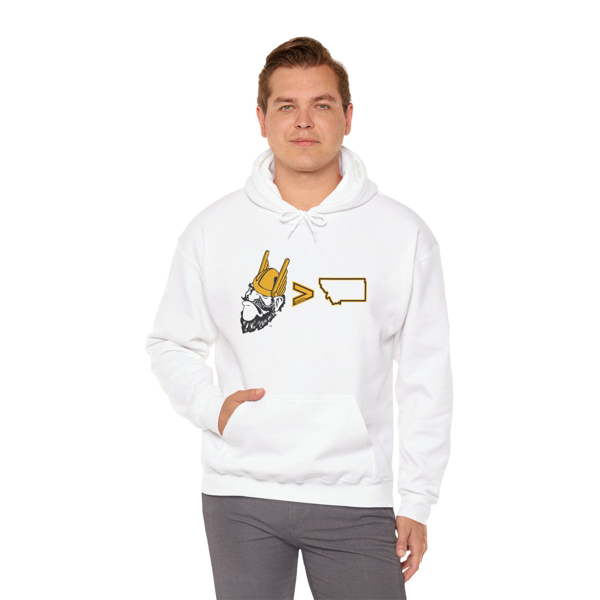 Idaho Is Greater Than Montana Hoodie | Joe Vandal University of Idaho Sweatshirt