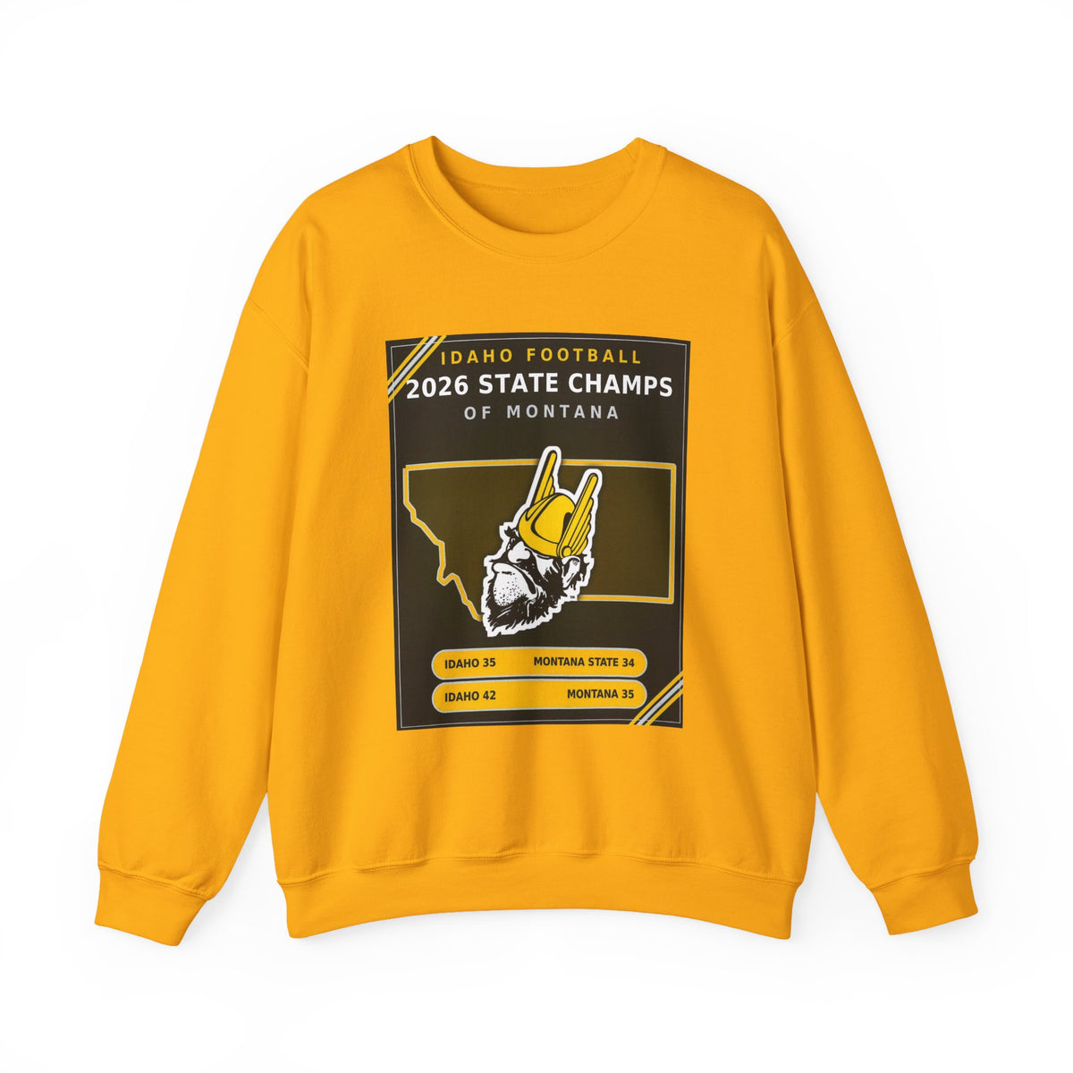 Idaho Football 2026 State Champs of Montana Sweatshirt | Idaho Vandals Victory Crewneck
