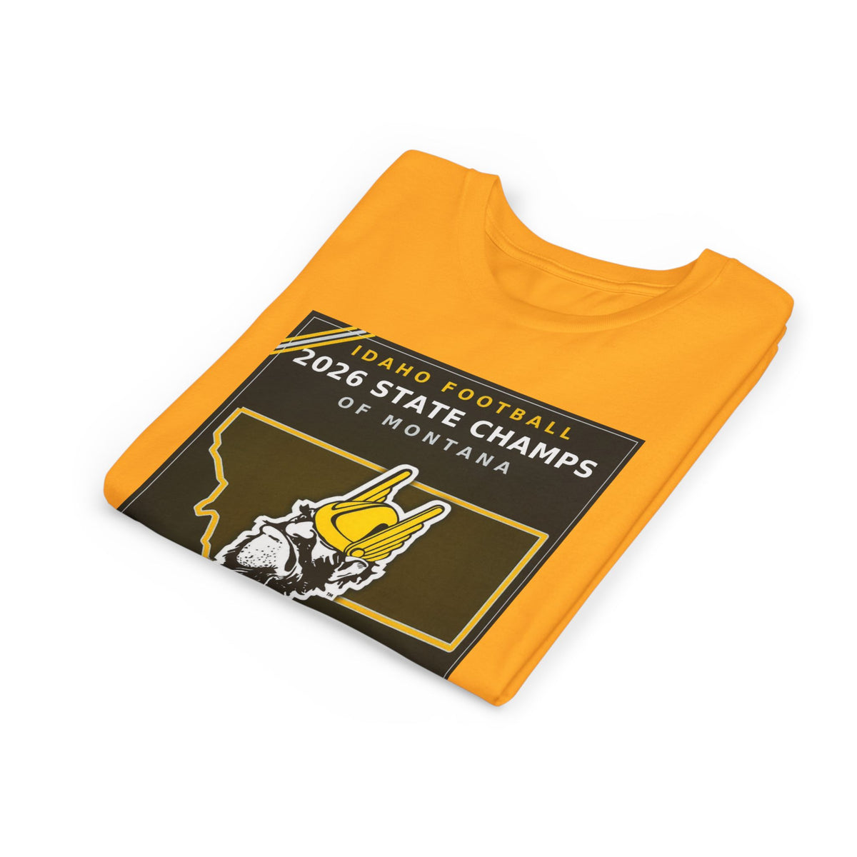 Idaho Football 2026 State Champs of Montana Youth T-Shirt | Idaho Vandals Victory Tee for Kids