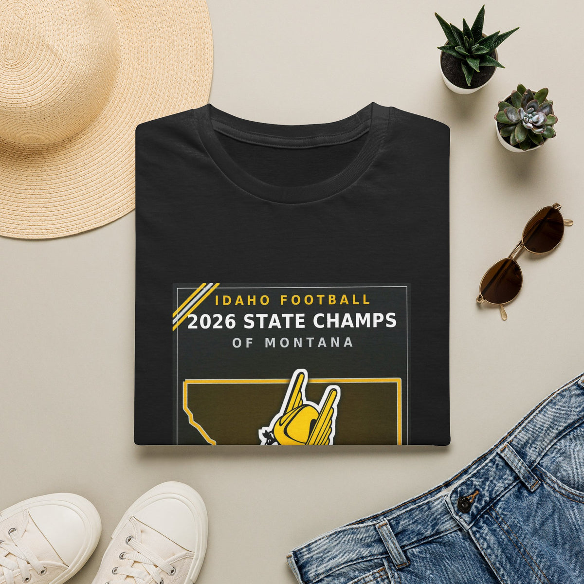 Idaho Football 2026 State Champs of Montana T-Shirt | Idaho Vandals Victory Tee