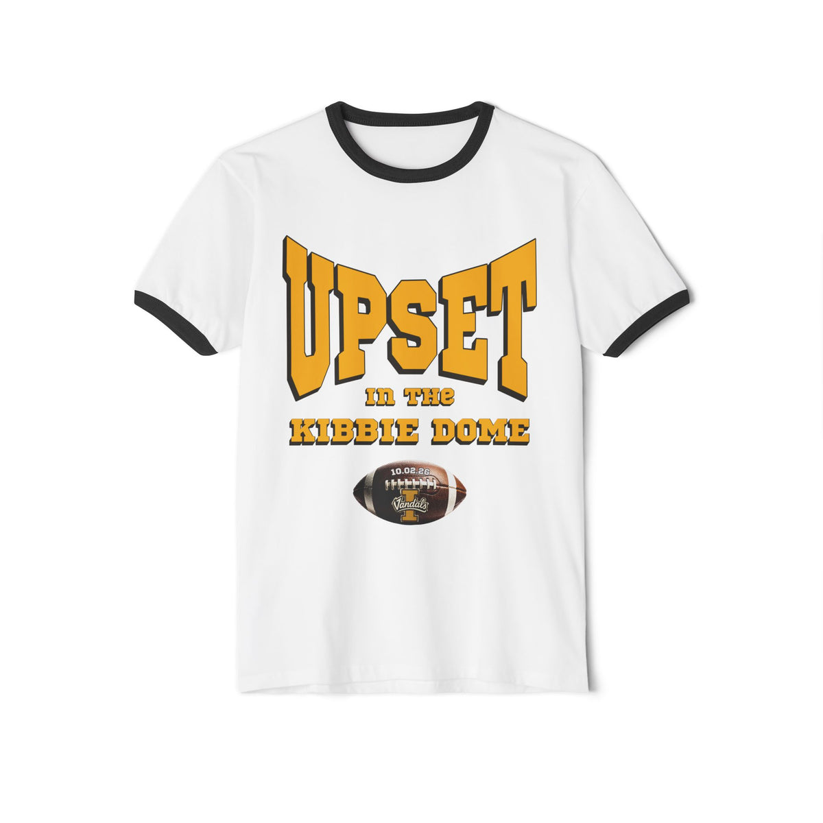Upset in the Kibbie Dome Ringer T-Shirt | Idaho Vandals Football