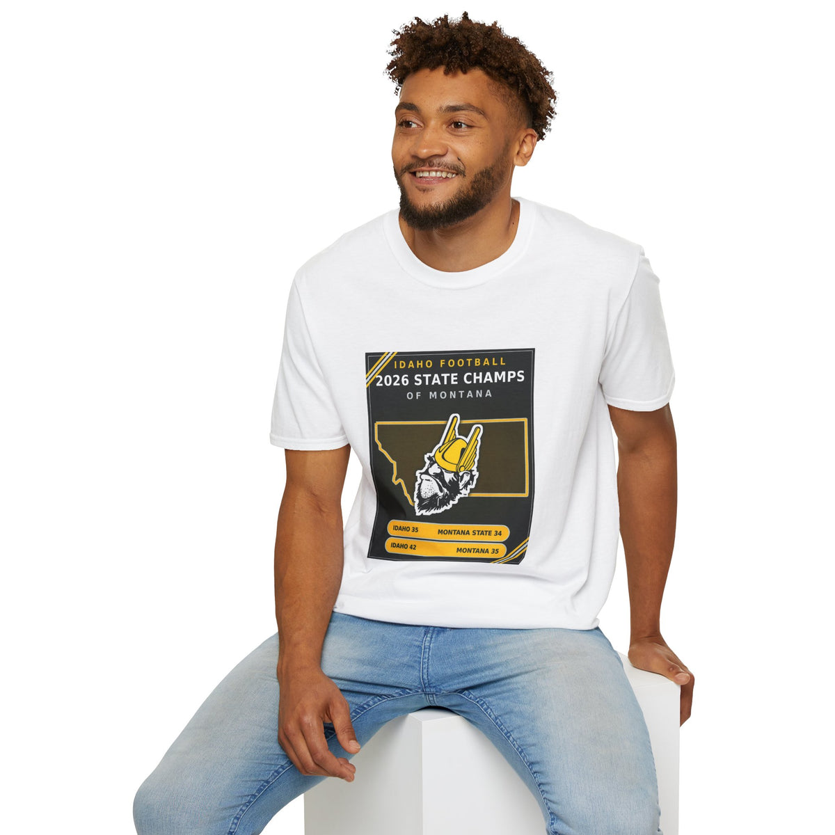 Idaho Football 2026 State Champs of Montana T-Shirt | Idaho Vandals Victory Tee