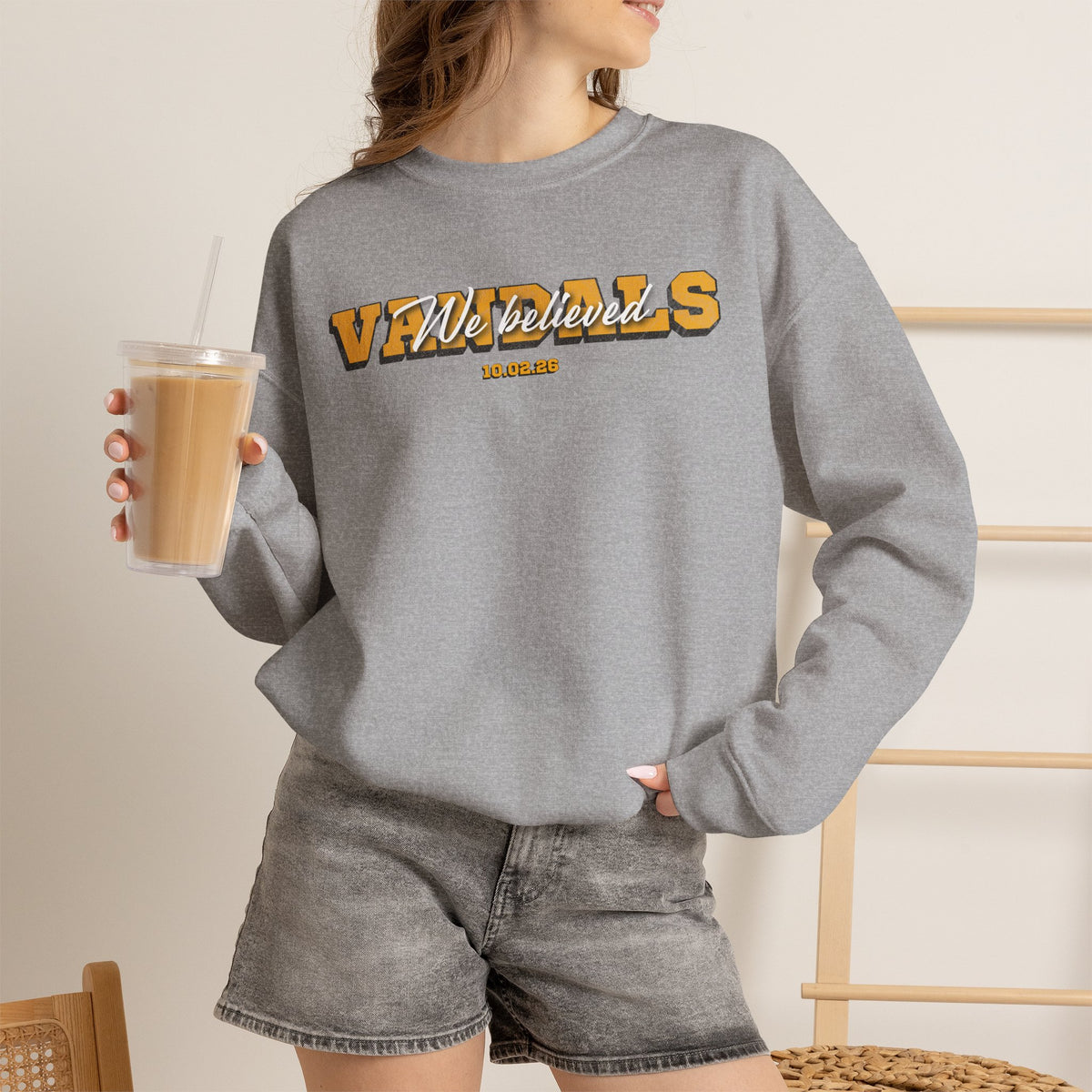 We Believed Crewneck Sweatshirt | Idaho Vandals Football