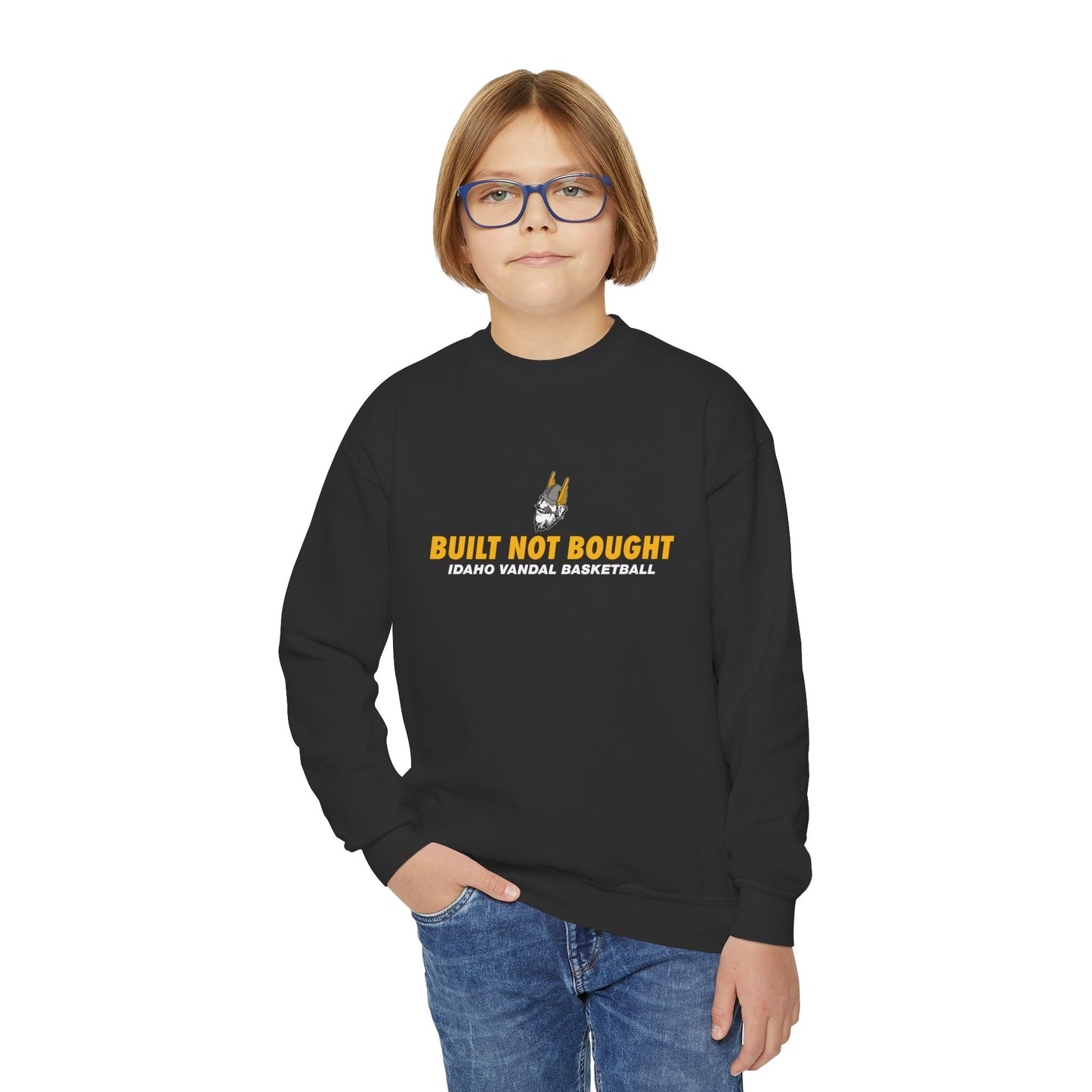 Built Not Bought Youth Crewneck Sweatshirt