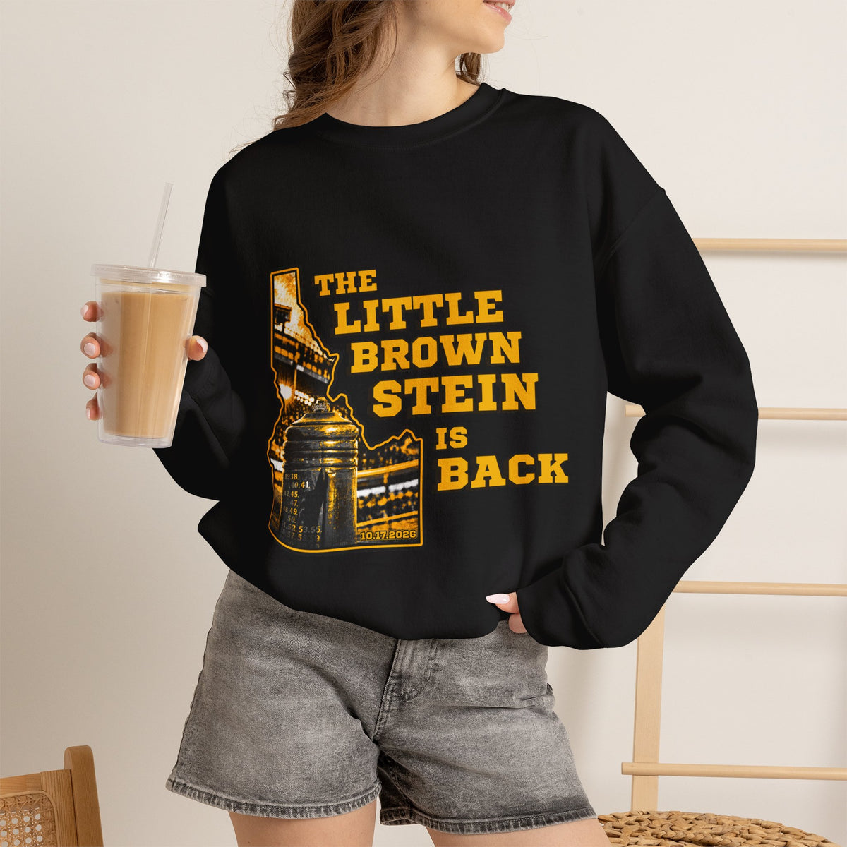 The Little Brown Stein Is Back Crewneck Sweatshirt | Idaho Vandals Football Rivalry Game Day Apparel