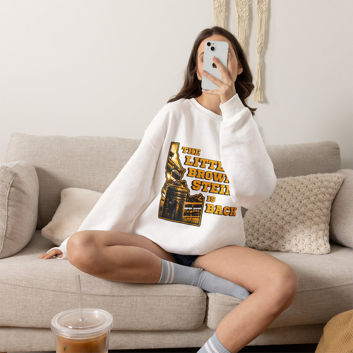 The Little Brown Stein Is Back Crewneck Sweatshirt | Idaho Vandals Football Rivalry Game Day Apparel
