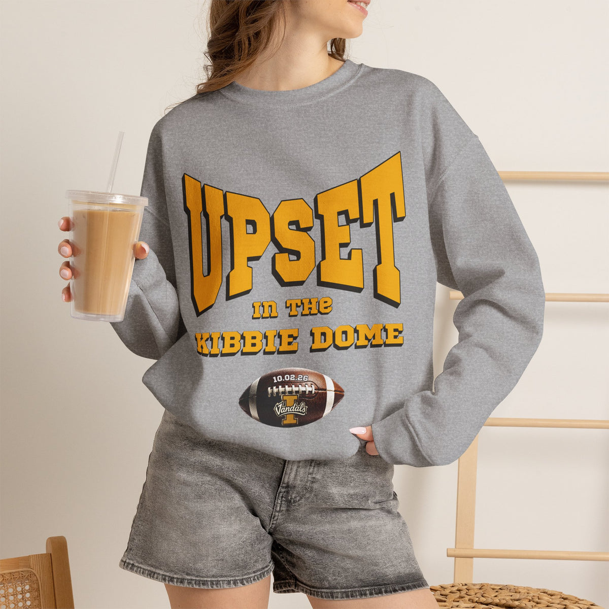 Upset in the Kibbie Dome Crewneck | Idaho Vandals Football | Idaho Vandals Football Sweatshirt