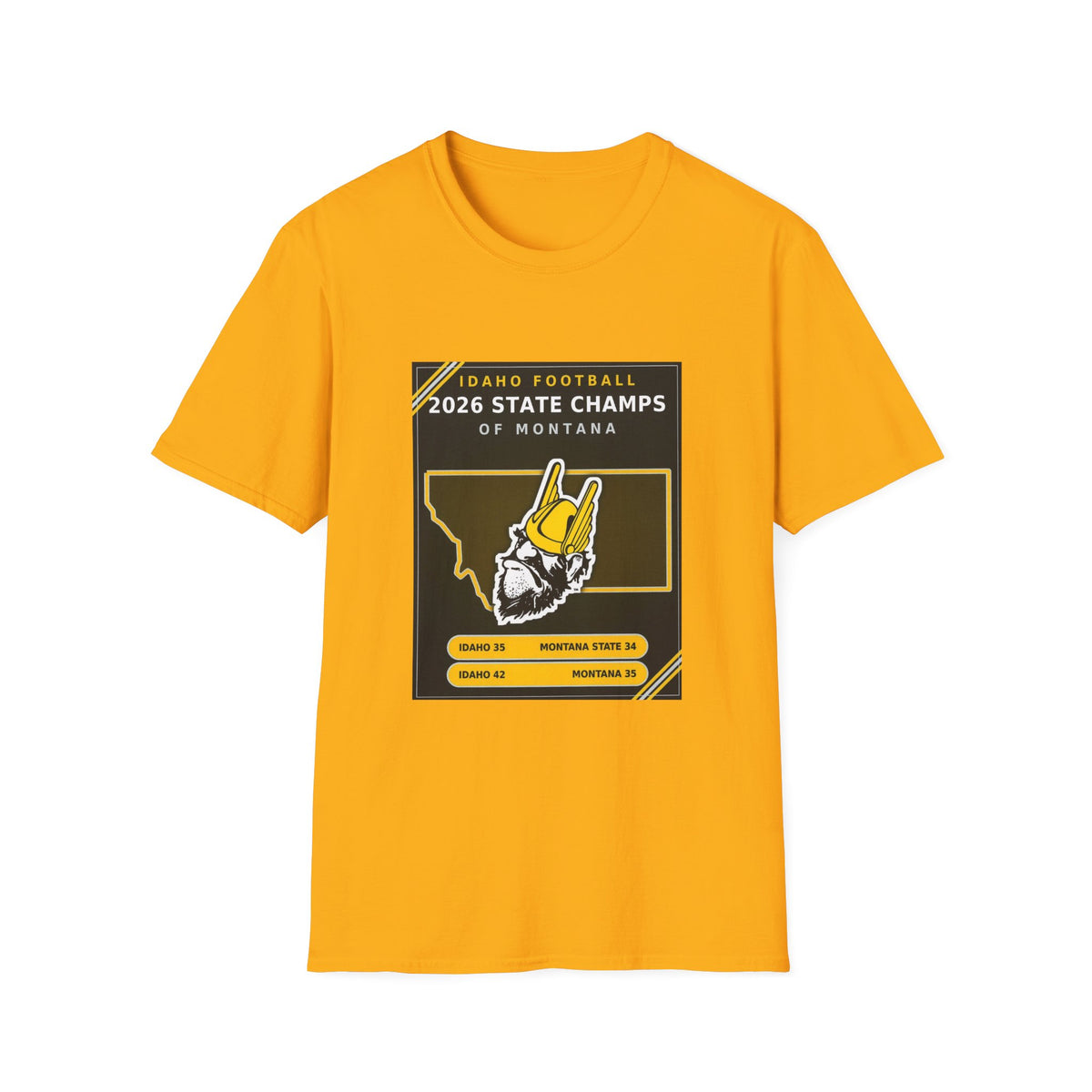 Idaho Football 2026 State Champs of Montana T-Shirt | Idaho Vandals Victory Tee