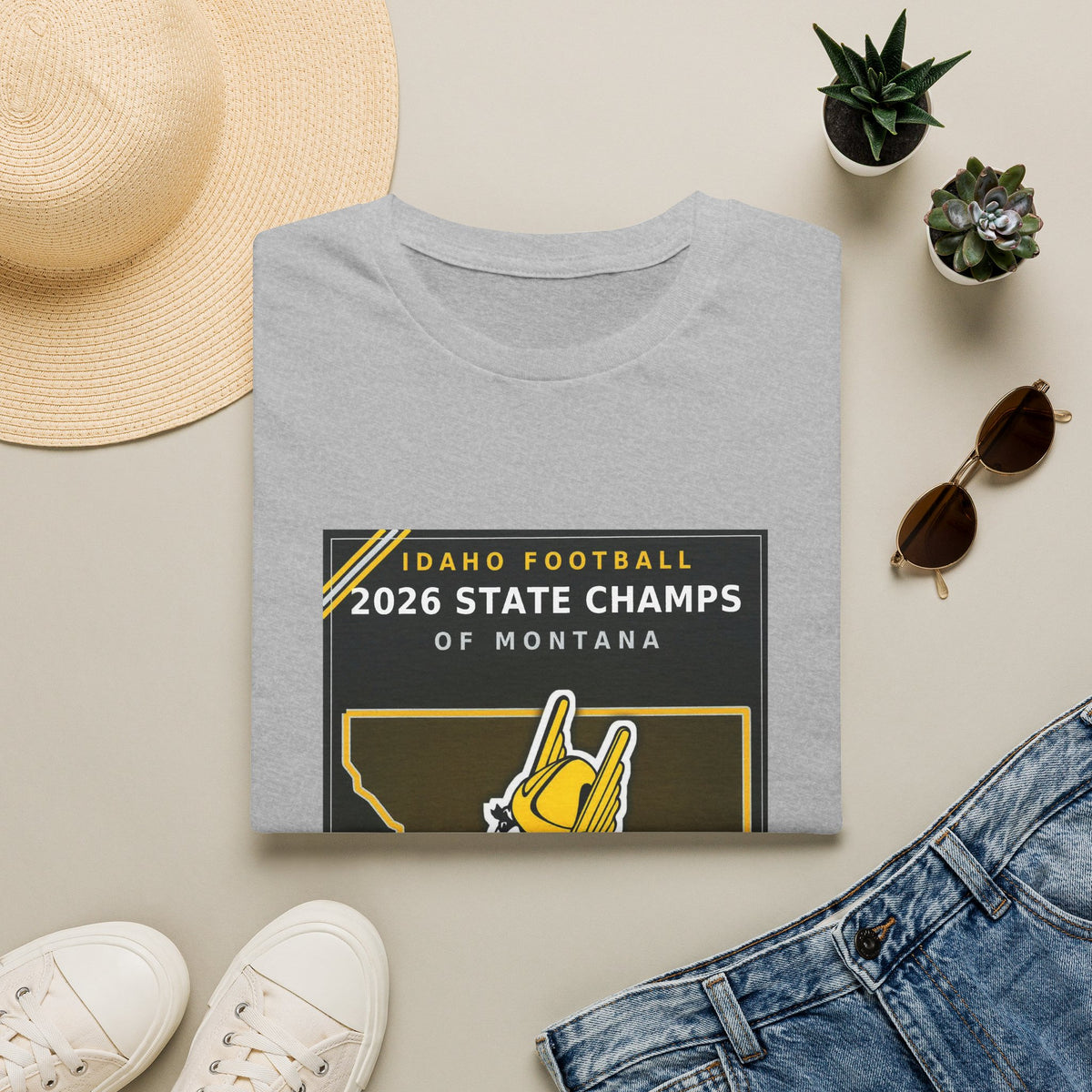 Idaho Football 2026 State Champs of Montana T-Shirt | Idaho Vandals Victory Tee