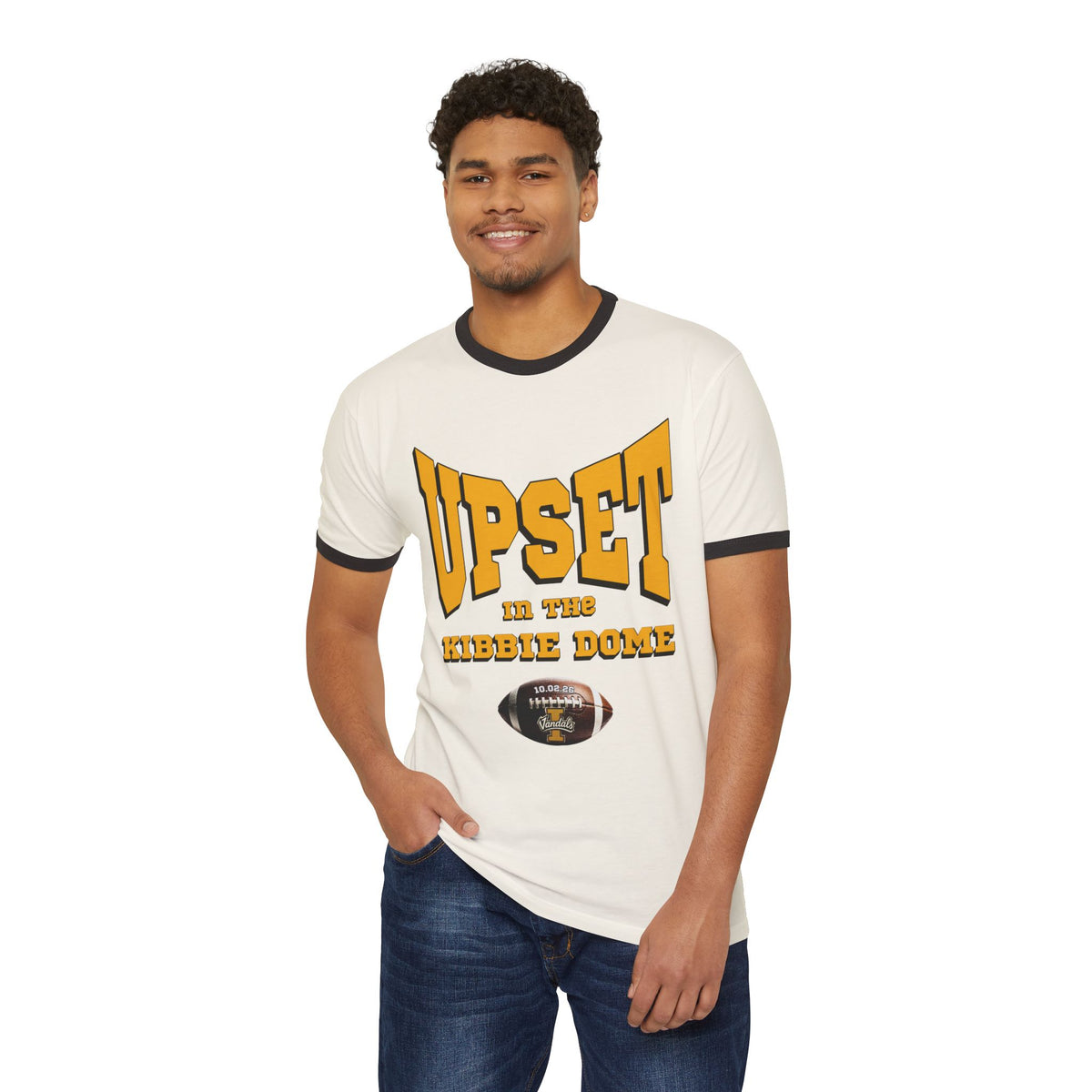 Upset in the Kibbie Dome Ringer T-Shirt | Idaho Vandals Football