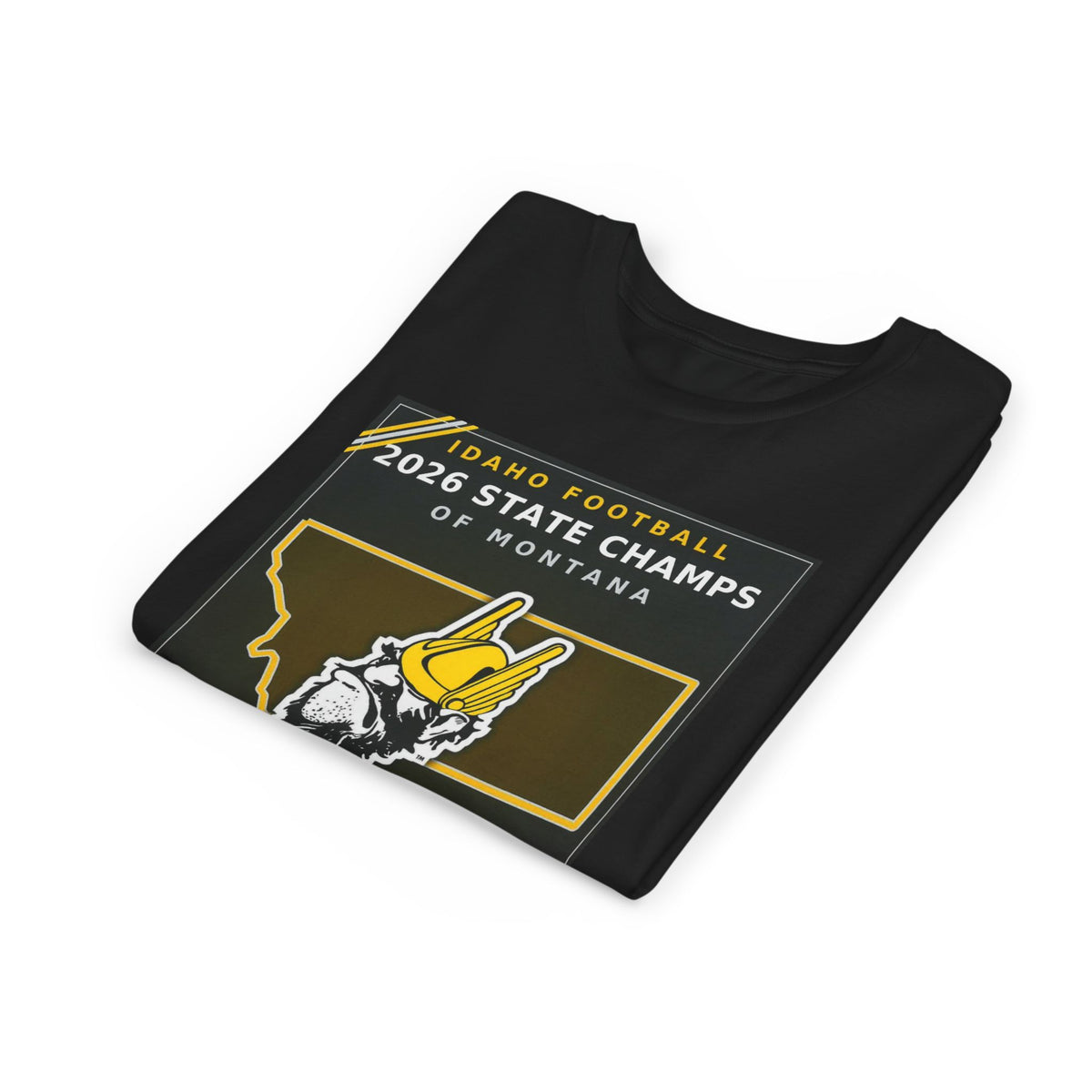 Idaho Football 2026 State Champs of Montana Youth T-Shirt | Idaho Vandals Victory Tee for Kids
