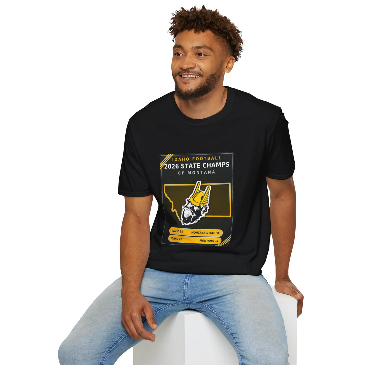 Idaho Football 2026 State Champs of Montana T-Shirt | Idaho Vandals Victory Tee