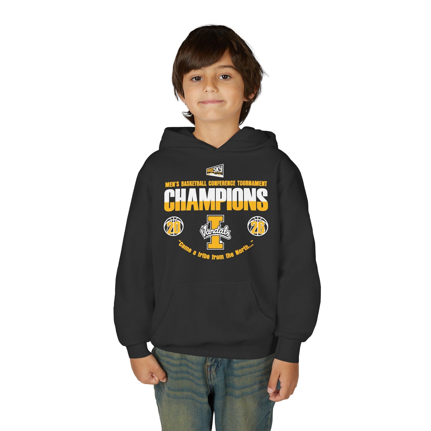 Youth Men's 2026 Big Sky Champions Heavy Blend Hooded Sweatshirt