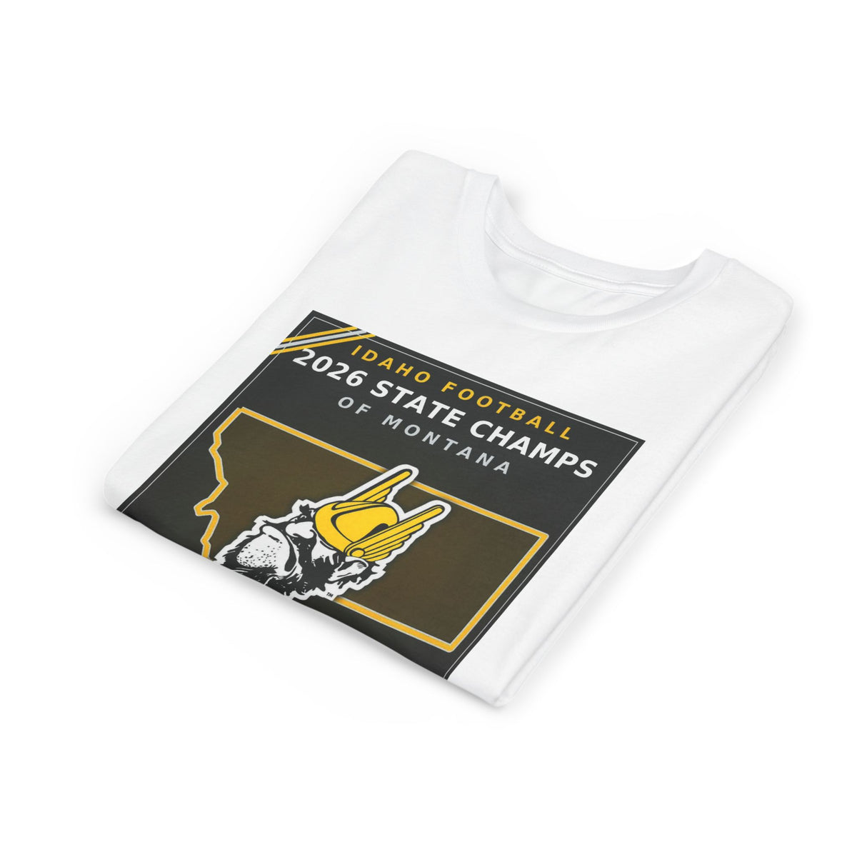 Idaho Football 2026 State Champs of Montana Youth T-Shirt | Idaho Vandals Victory Tee for Kids