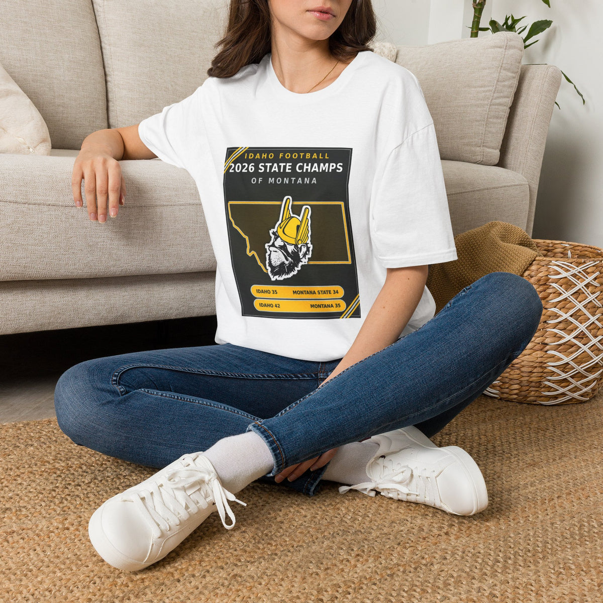 Idaho Football 2026 State Champs of Montana T-Shirt | Idaho Vandals Victory Tee