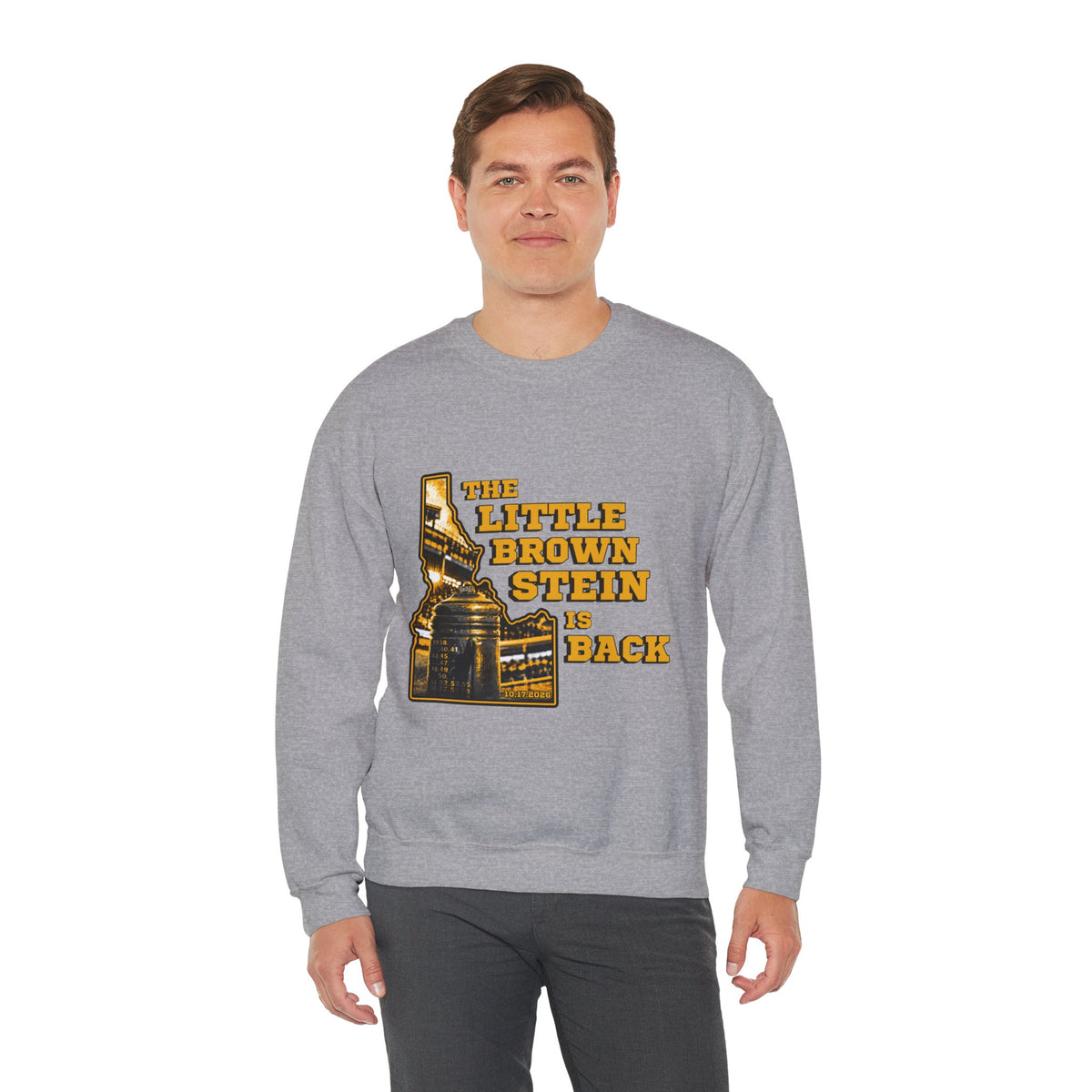 The Little Brown Stein Is Back Crewneck Sweatshirt | Idaho Vandals Football Rivalry Game Day Apparel