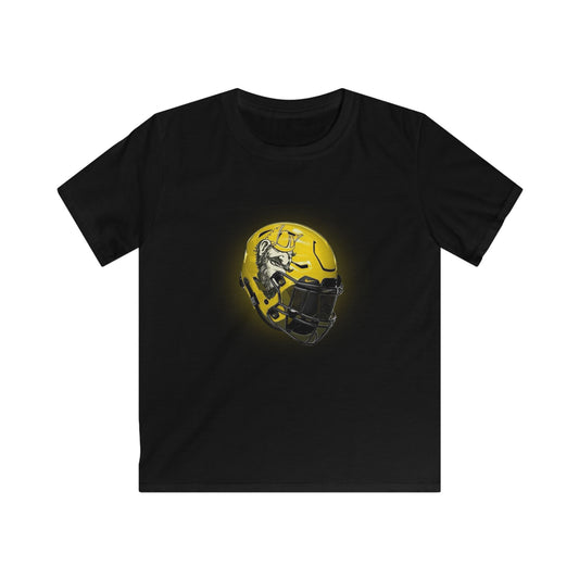 Football Helmet Kids Softstyle Tee
