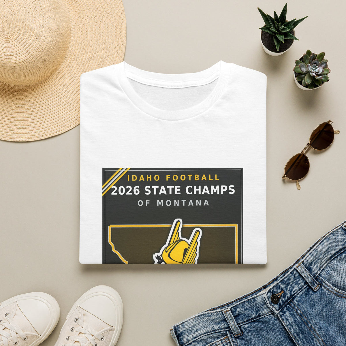 Idaho Football 2026 State Champs of Montana T-Shirt | Idaho Vandals Victory Tee