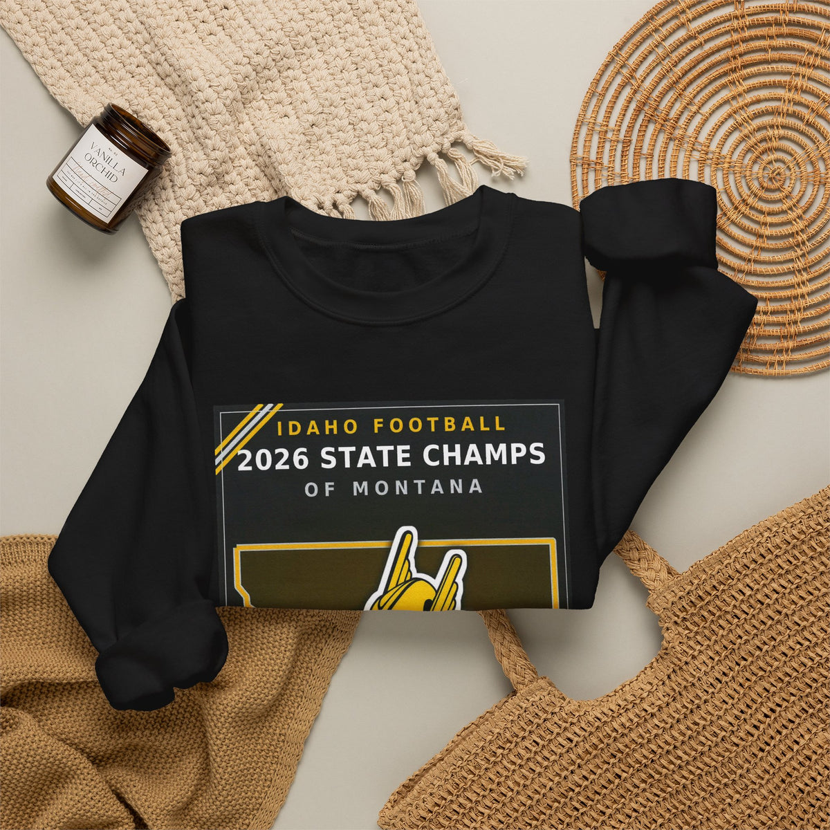 Idaho Football 2026 State Champs of Montana Sweatshirt | Idaho Vandals Victory Crewneck