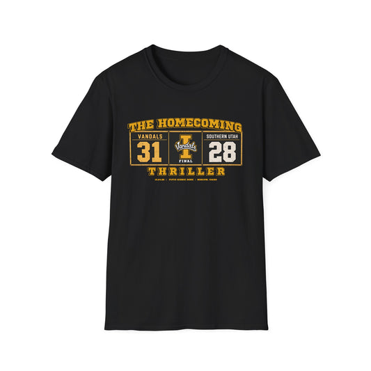 The Homecoming Thriller T-Shirt | Idaho Vandals Football Victory Over Southern Utah
