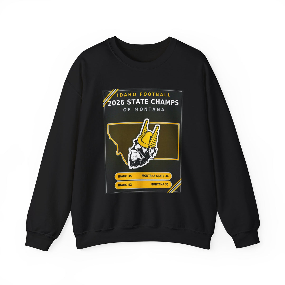 Idaho Football 2026 State Champs of Montana Sweatshirt | Idaho Vandals Victory Crewneck