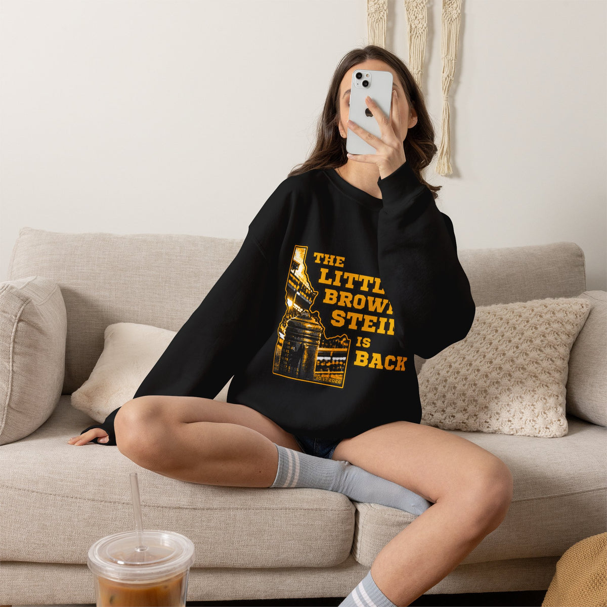 The Little Brown Stein Is Back Crewneck Sweatshirt | Idaho Vandals Football Rivalry Game Day Apparel
