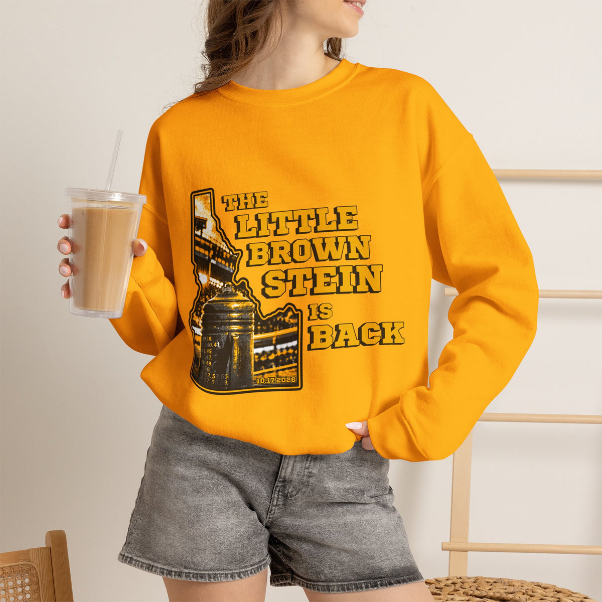 The Little Brown Stein Is Back Crewneck Sweatshirt | Idaho Vandals Football Rivalry Game Day Apparel