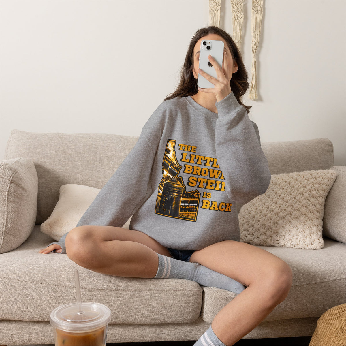 The Little Brown Stein Is Back Crewneck Sweatshirt | Idaho Vandals Football Rivalry Game Day Apparel