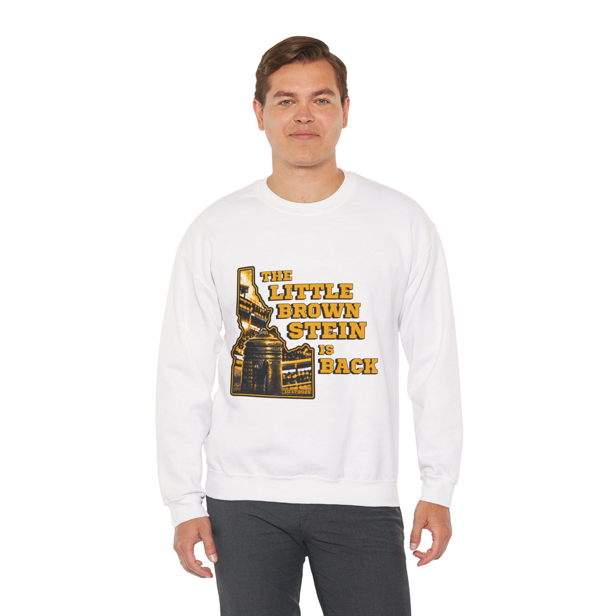 The Little Brown Stein Is Back Crewneck Sweatshirt | Idaho Vandals Football Rivalry Game Day Apparel