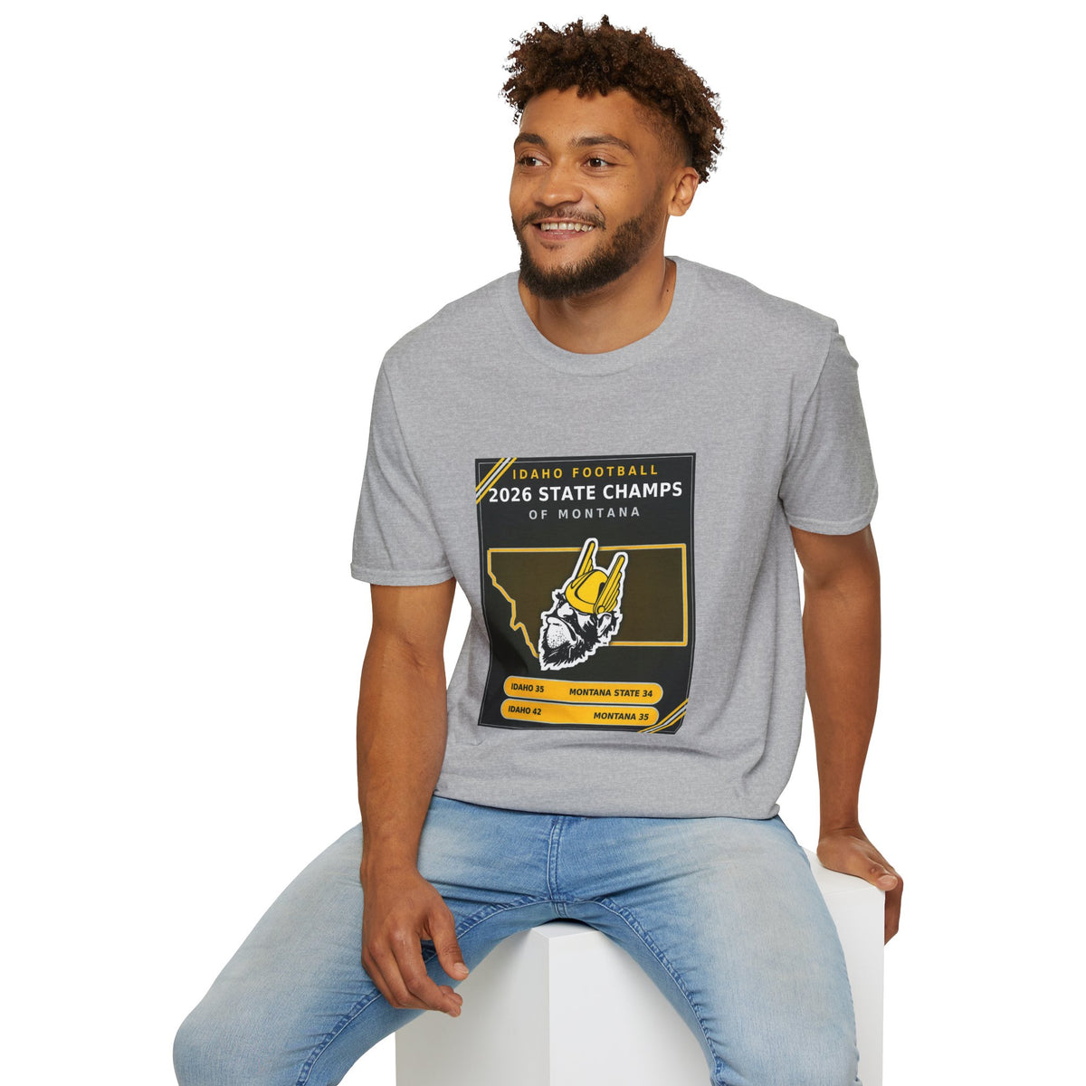 Idaho Football 2026 State Champs of Montana T-Shirt | Idaho Vandals Victory Tee