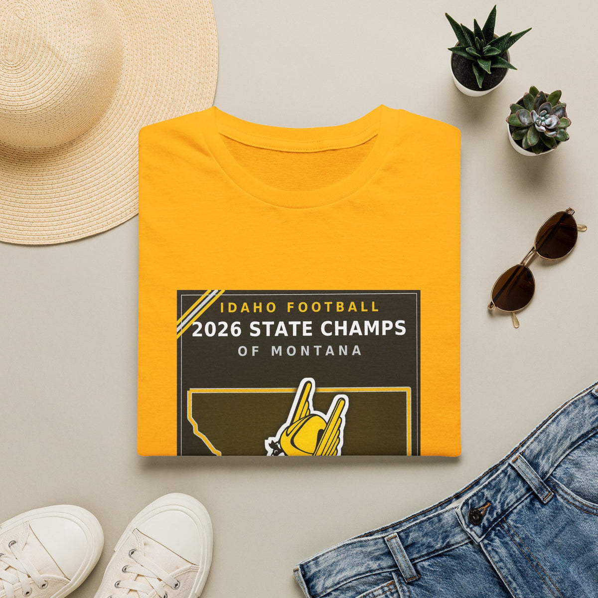 Idaho Football 2026 State Champs of Montana T-Shirt | Idaho Vandals Victory Tee