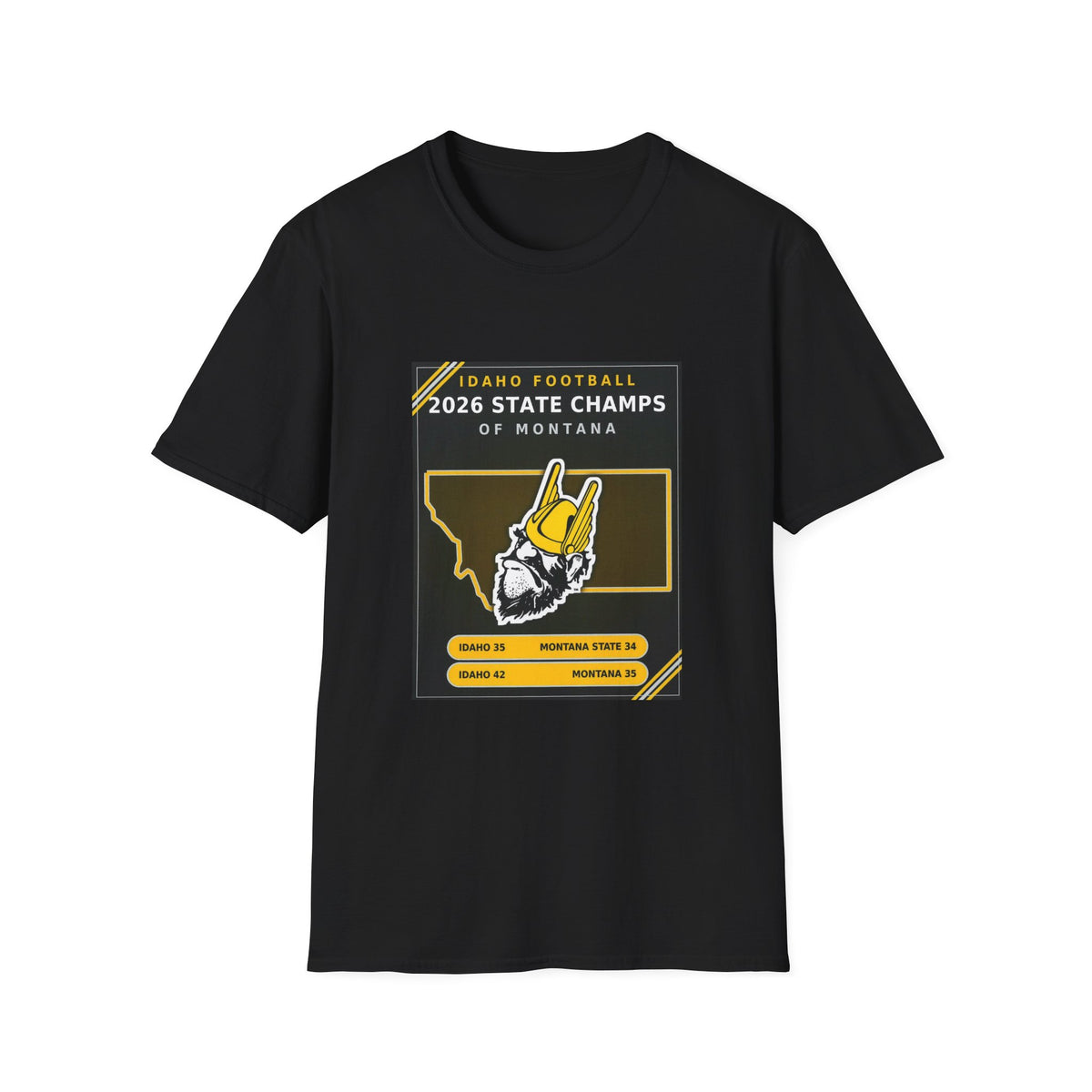 Idaho Football 2026 State Champs of Montana T-Shirt | Idaho Vandals Victory Tee