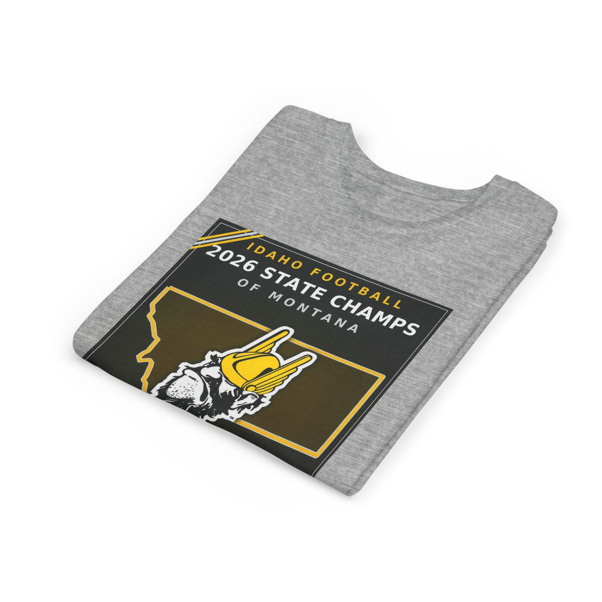 Idaho Football 2026 State Champs of Montana Youth T-Shirt | Idaho Vandals Victory Tee for Kids